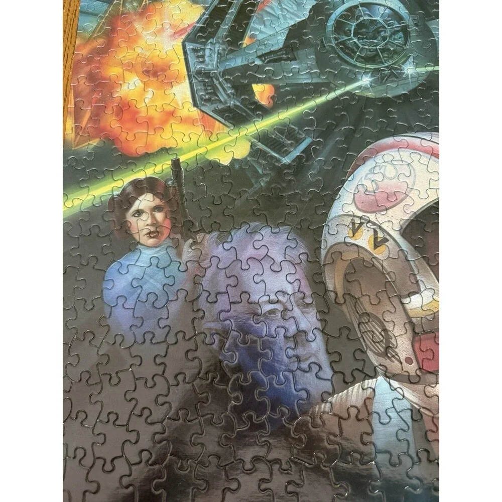 Vintage 1995 Star Wars A New Hope 550 Piece Puzzle Complete Milton Bradley
